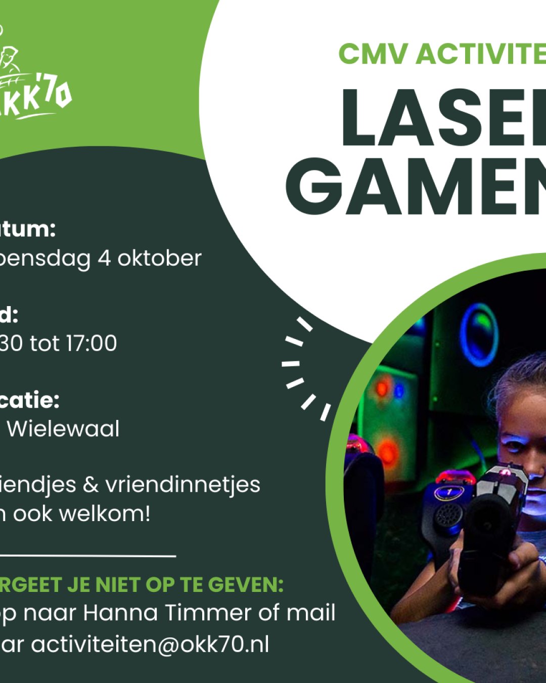 CMV-activiteit: Lasergamen