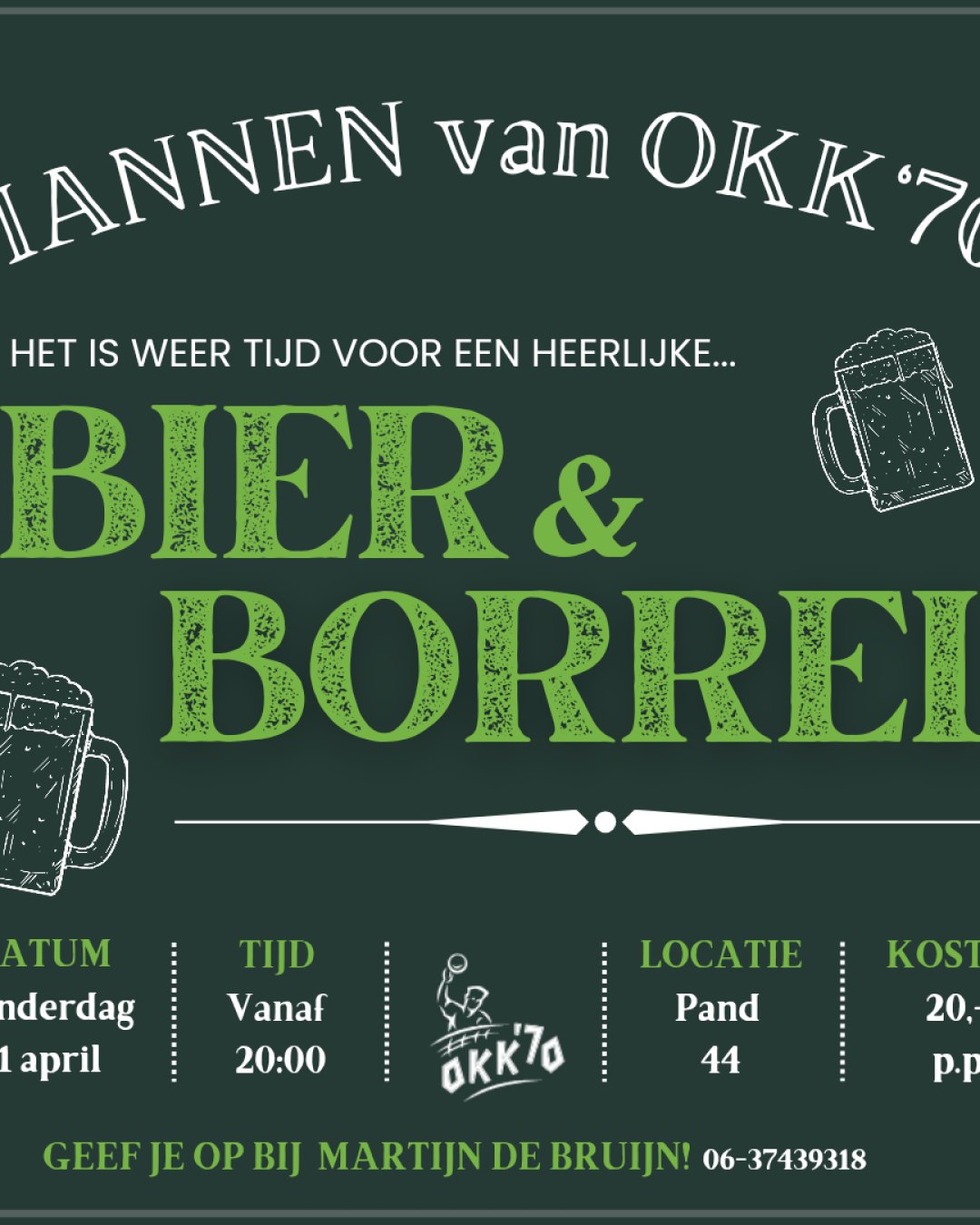 Herenactiviteit: Bier en Borrel